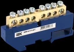 Шина нулевая на DIN-изол. ШНИ 8х12-8-Д-С IEK YNN10-812-8D-K07