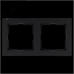 Рамка G-Classic 2-постовая, цвет черный матовый (soft touch)