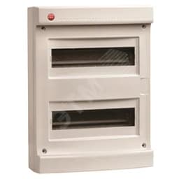 Щит настенный без двери 24(2х12) модулей IP40 серый