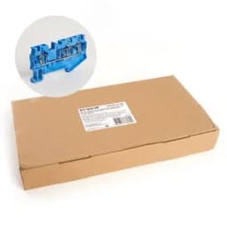 Зажим пружинный, 3-проводной проходной ЗНИ - 4.0, JXB ST 4, синий LD553-2-40 39970 FERON