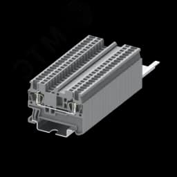Клемма TC 1-1 пружинная, сечение 1,5 мм. кв., серая