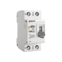 Устройство защиты от дугового пробоя (УЗДП) с автоматическим выключателем 1P+N 50А (C) 6кА EKF PROxima