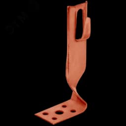 Держатель проводника круглого 6-8мм угловой скрытый h=70мм медь IEK