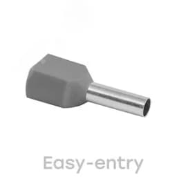 Наконечник штыревой втулочный изолированный НШвИ (2) 4-12 (50шт) EKF