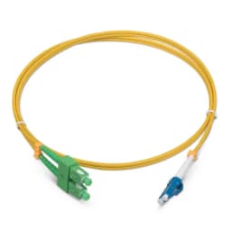 Шнур оптический duplex SC/APC-LC/UPC 9/125 sm 1,5м LSZH Cabeus FOP(d)-9-SC/APC-LC/UPC-1,5m