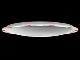 Зеркало дорожное со световозвращающей окантовкой d-1000 мм Китай