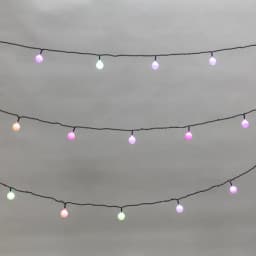 Гирлянда Шарики 25 мм 5 м темнозеленый ПВХ 25 диодов цвет RGB 303550