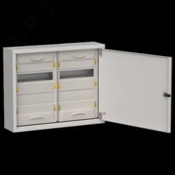 TITAN 5 Корпус металлический ЩРн-48 (2х24) 460х570х140мм IP31 серый (одна дверь) IEK