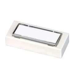 Кнопка звонка 250В 1А с табличкой для надписи бел. Тритон Т-01-1А-250В