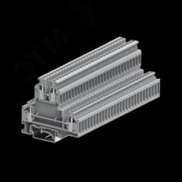 Клемма UKD 2-2 винтовая 2-уровневая, сечение 4 мм. кв., серая