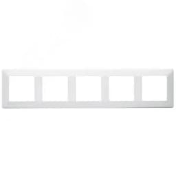 Valena LIFE Рамка 5 постов белая универсальная Legrand Euro