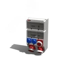 Устройство распределительное настенное пластик IP67 63A корпус 297х504х177 серый