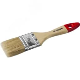 Кисть плоская "УНИВЕРСАЛ-МАСТЕР", натуральная щетина, деревянная ручка, 50мм