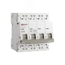 Автоматический выключатель ВА 47-63N 4P 10А (C) 4,5 кА PROXIMA