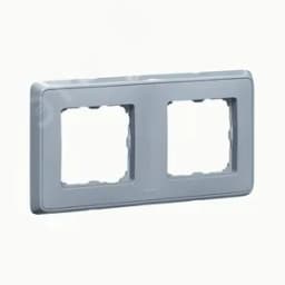 Cariva Рамка 2 поста жемчужно-серый 695976 Legrand Euro