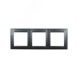 Рамка на 3 поста 15 графит Simon