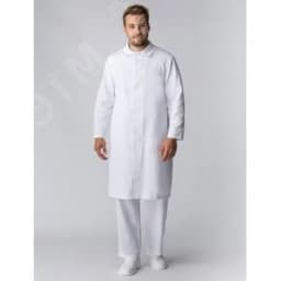 Халат мужской ХАССП-Премиум (тк.Оптима,160), белый,48-50,182-188