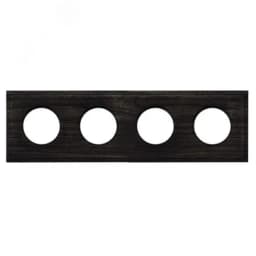 Шедель Рамка 4-х постовая (Угольно-черный)  скрытый монтаж BF4