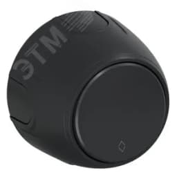 Переключатель одинарный  Rotondo, цвет черный