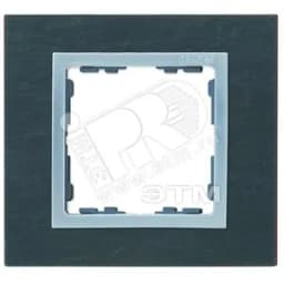 Рамка на 2 поста, S82N, сланец - алюминий (композит) Simon