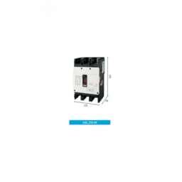 Выключатель автоматический в литом корпусе типа HGM, типоразмера 250AF, арт.HGM250L3PT4S0000C00225F (225А, 55кА, 3 полюса, регулируемый термомагнитный расцепитель, переднее подключение)