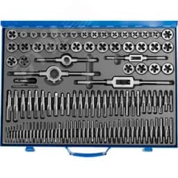 Набор метчиков и плашек, сталь Р6М5 110 предметов