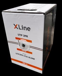 Кабель UTP 2PR 24AWG CAT5e X-Line, CCA, 305 м