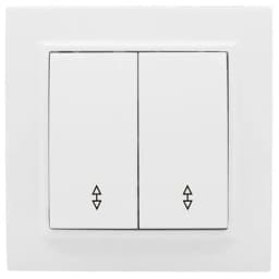 Выключатель 2-кл. СП проходной 10А белый Минск EKF Basic