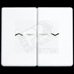 Клавиши для сдвоенной кнопки BCU белые