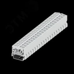Клемма TB 2-2 на DIN-35, фронт.подключение, сечение 2,5 мм. кв., светло-серый.
