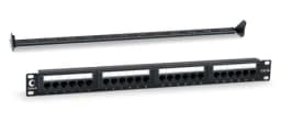 Патч-панель 19", 1U, 24xRJ45 Cabeus PL-24-Cat.5e-Dual IDC