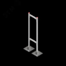 Опорная конструкция для горизонтальных прямоугольных воздуховодов и металлических лотков кабеленесущих систем TECHNORAPTOR STEELFOOT 350х1500 HD КМ-профиль