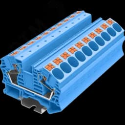 Клемма TP 1-1 проходная Push-in, сечение 16 мм. кв., синяя