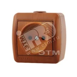 HATA Розетка без заземления керамика сосна Lezard