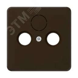 Крышка для телевизионной розетки коричневая