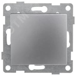 Выключатель самовозвратный Bravo 1кл, механизм, 10А, 250В, серебро