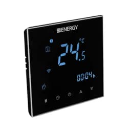 Терморегулятор Energy BHT-2000 с Wi-Fi, c двумя датчиками, программируемый, цвет черный, работает с Яндекс Алисой