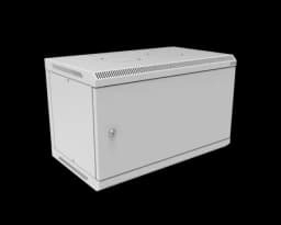 Шкаф телекоммуникационный настенный разборный МИКсистем 19" Basis 6U 600*350 дверь металл