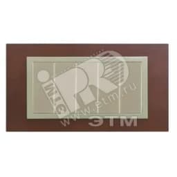 Рамка с суппортом на 5 узких модулей, S82C, дуб - шампань (дерево)