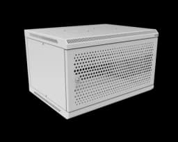 Шкаф телекоммуникационный настенный разборный МИКсистем 19" Basis 6U 600*450 дверь перфорация