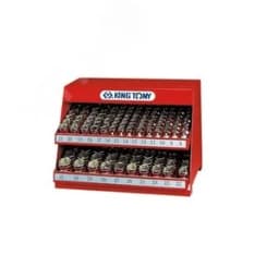 Стенд с торцевыми головками 1/2", 5/16"-1"1/4", серия 4335S, 136 предметов King Tony