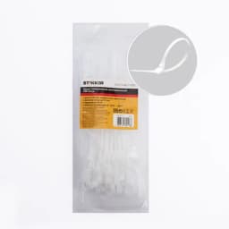 Хомут нейлоновый многоразовый STEKKER NYCT40150 4x150 мм белый упаковка 100 шт 39081