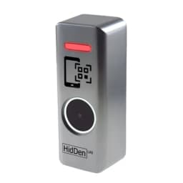 Считыватель QR/штрих-кода накладной QR-X-5 (12В, Wiegand 26…66, Touch Memory, подсветка кода, управление индикацией, серебро)