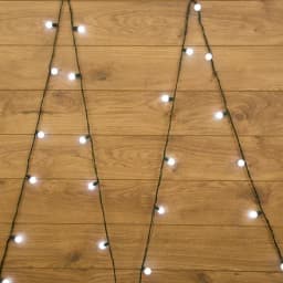 Гирлянда Шарики 25 мм 5м темнозеленый ПВХ 25 диодов цвет Белый Без контроллера 303555