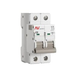 Выключатель автоматический AV-6 2P 3A (C) 6kA EKF AVERES