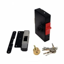 Замок электромеханический накладной (ключ+слайдер, нз,12В) Promix-SM215.10 black