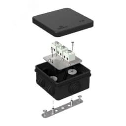 Коробка огнестойкая для о/п двухкомпонентная 60-0300-FR10.0-4 Е15-Е120 RAL9005 100х100х50 (14 шт/кор) Промрукав