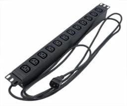 Блок розеток для 19" шкафов Hyperline SHE19-12IEC-2.5IEC