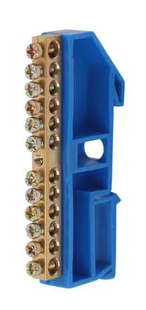 Шина N «ноль» на DIN-изол. ШНИ-6х9-12-Д NO-222-47 син. ЭРА Б0033428