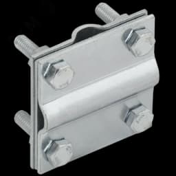 Зажим крестообразный с разделителем полоса/пруток-полоса/пруток 30/8мм оцинкованная сталь IEK